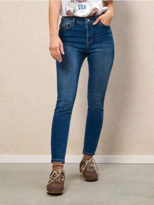Zdjęcie produktu Sinsay - Spodnie jeansowe skinny - granatowy
