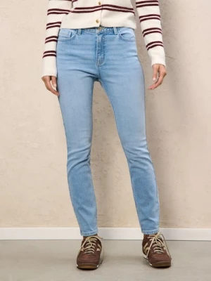 Sinsay - Spodnie jeansowe skinny - niebieski