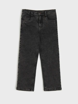 Sinsay - Spodnie jeansowe straight comfort - czarny