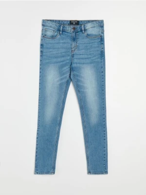 Sinsay - Spodnie jeansowe super skinny - niebieski