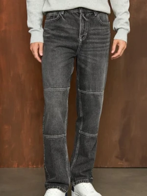 Sinsay - Spodnie jeansowe - szary