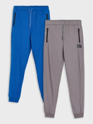 Sinsay - Spodnie jogger 2 pack - beżowy