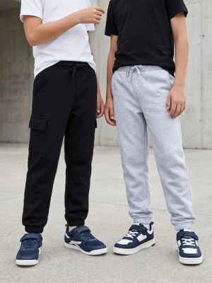 Sinsay - Spodnie jogger 2 pack - czarny