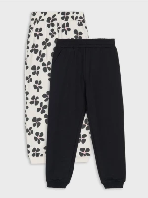 Sinsay - Spodnie jogger 2 pack - kremowy