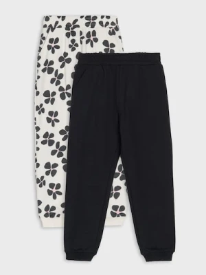 Sinsay - Spodnie jogger 2 pack - kremowy