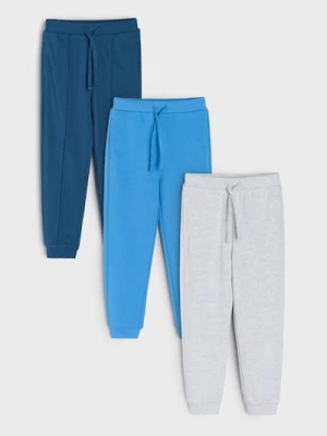 Sinsay - Spodnie jogger 3 pack - granatowy