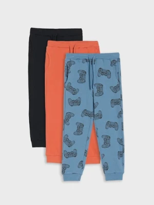 Sinsay - Spodnie jogger 3 pack - pomarańczowy