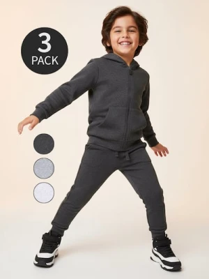 Sinsay - Spodnie jogger 3 pack - szary