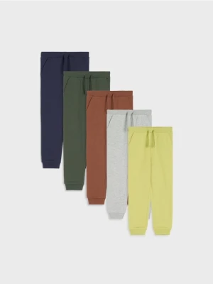 Sinsay - Spodnie jogger 5 pack - zielony