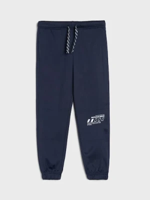 Sinsay - Spodnie jogger Active - granatowy