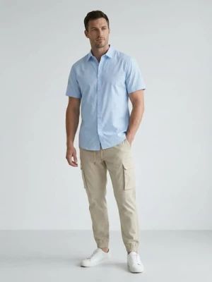 Sinsay - Spodnie jogger cargo - beżowy