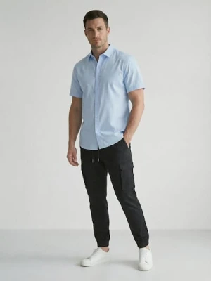 Sinsay - Spodnie jogger cargo - czarny