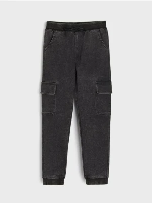 Sinsay - Spodnie jogger - czarny
