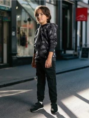 Sinsay - Spodnie jogger - czarny
