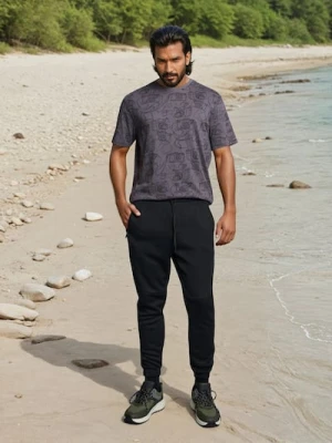 Sinsay - Spodnie jogger - czarny