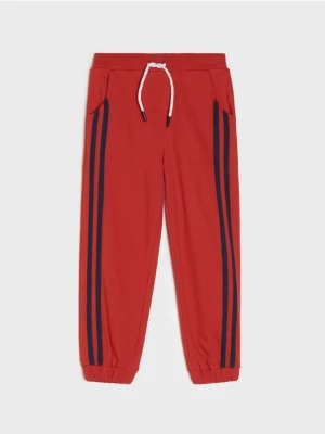 Sinsay - Spodnie jogger - czerwony