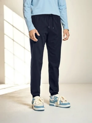 Sinsay - Spodnie jogger - granatowy