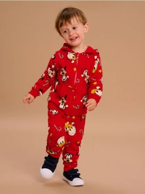 Sinsay - Spodnie jogger Mickey Mouse - czerwony