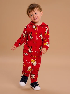 Sinsay - Spodnie jogger Mickey Mouse - czerwony
