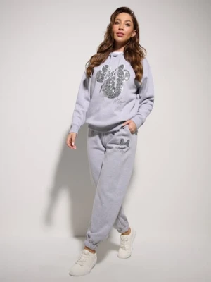 Sinsay - Spodnie jogger Minnie Mouse - szary