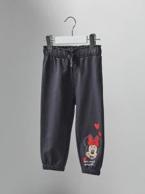Sinsay - Spodnie jogger Minnie Mouse - szary
