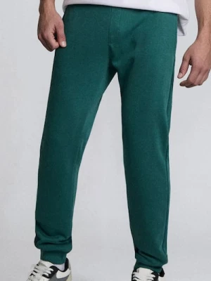 Sinsay - Spodnie jogger slim fit - ciemny turkus