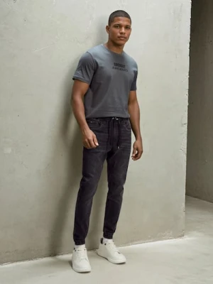 Sinsay - Spodnie jogger slim fit - czarny