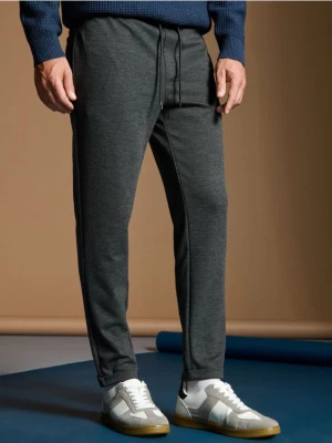 Sinsay - Spodnie jogger slim fit - szary