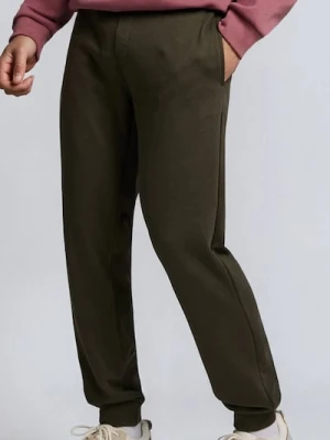 Sinsay - Spodnie jogger slim fit - zielony