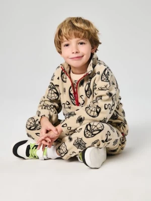 Sinsay - Spodnie jogger Spider-Man - beżowy