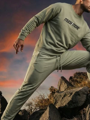 Sinsay - Spodnie jogger sportowe - zielony