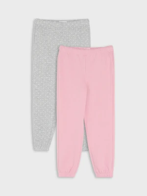 Sinsay - Spodnie jogger z bawełną 2 pack - wielobarwny