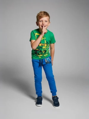 Sinsay - Spodnie jogger z nadrukiem Lego Ninjago - niebieski