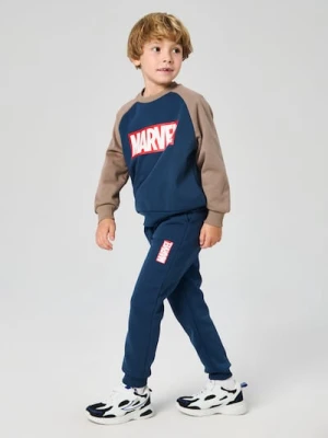 Sinsay - Spodnie jogger z ociepleniem Marvel - granatowy
