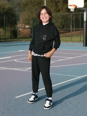 Sinsay - Spodnie jogger ze ściągaczami - czarny