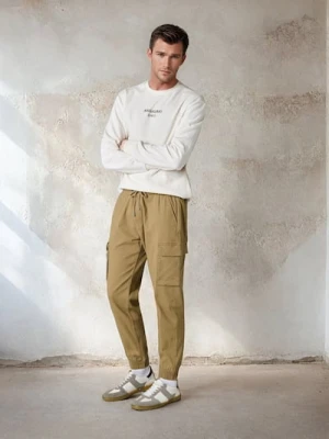 Sinsay - Spodnie jogger - zielony