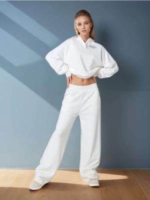 Sinsay - Spodnie - kremowy