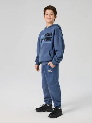 Sinsay - Spodnie loose - mid blue