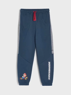 Sinsay - Spodnie loose Super Mario - granatowy