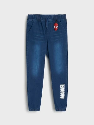 Sinsay - Spodnie Marvel - granatowy