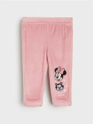 Sinsay - Spodnie Minnie Mouse - różowy