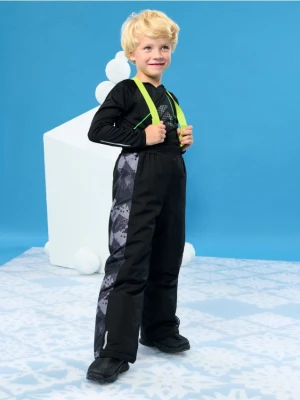 Sinsay - Spodnie na szelkach - czarny