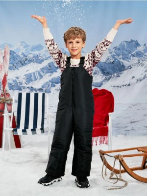 Sinsay - Spodnie na szelkach - czarny