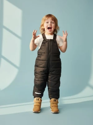 Sinsay - Spodnie na szelkach - czarny