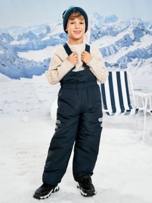 Sinsay - Spodnie na szelkach - granatowy