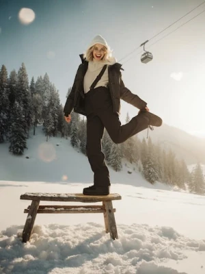 Sinsay - Spodnie narciarskie - czarny