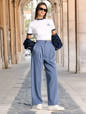 Sinsay - Spodnie - niebieski