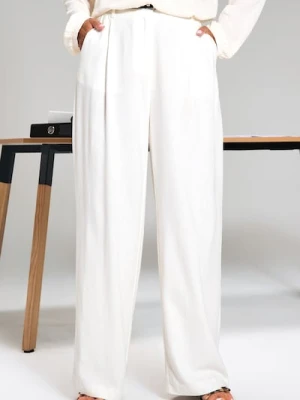 Sinsay - Spodnie palazzo - kremowy