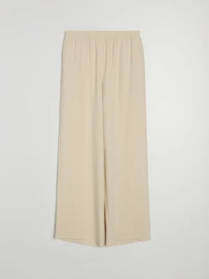 Sinsay - Spodnie palazzo - kremowy