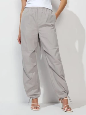 Sinsay - Spodnie parachute - szary